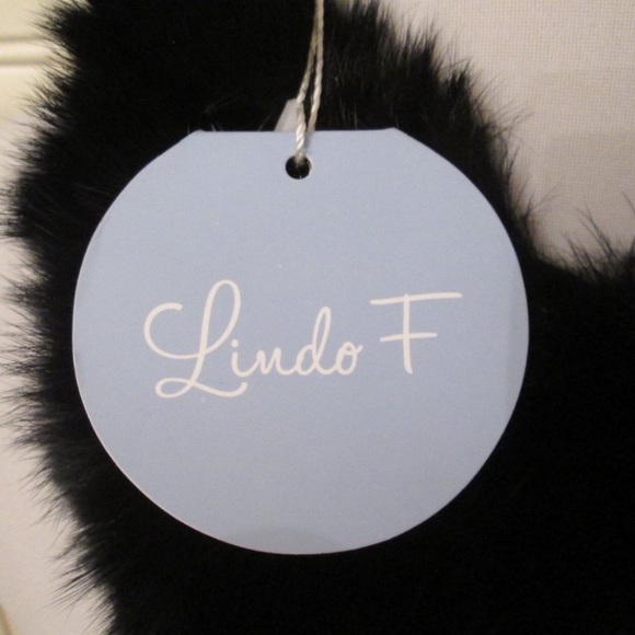 Real 100% Luxurious Black Rabbit Fur Neck Scarf - Picture 3 of 5